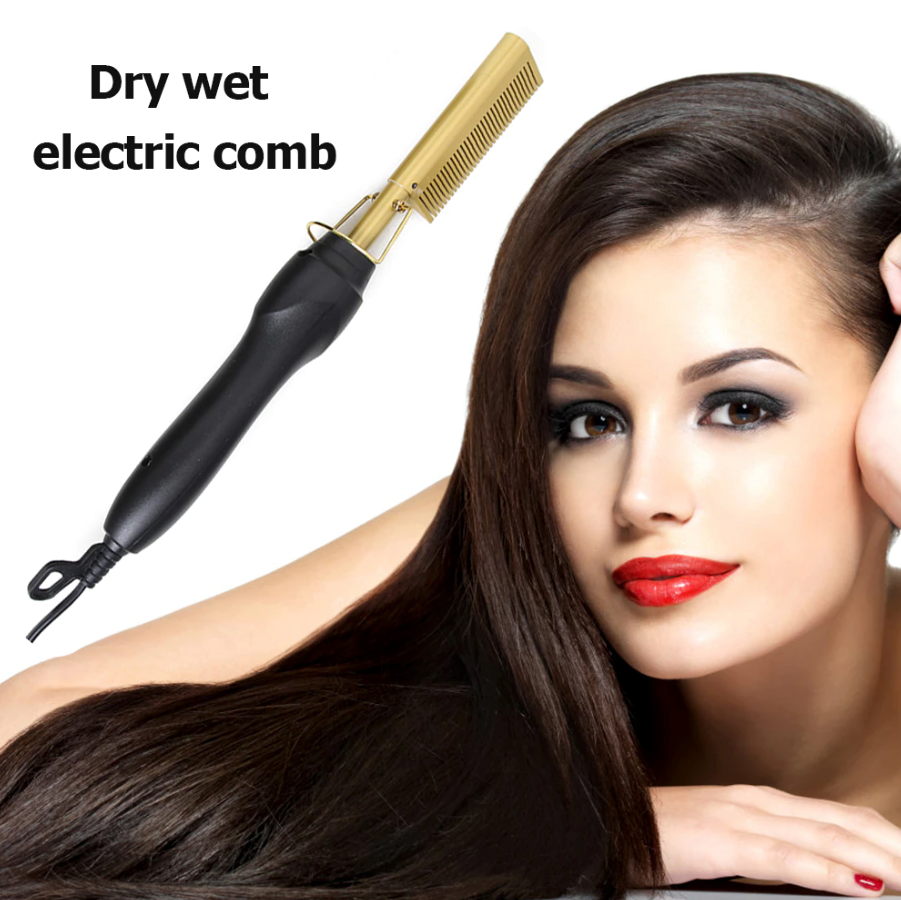 Hair Straightener Comb Pro Electric Beard Straightening Comb Heat Hot