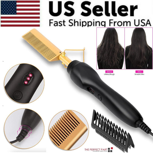 Hair Straightener Comb Pro Electric Beard Straightening Comb Heat Hot