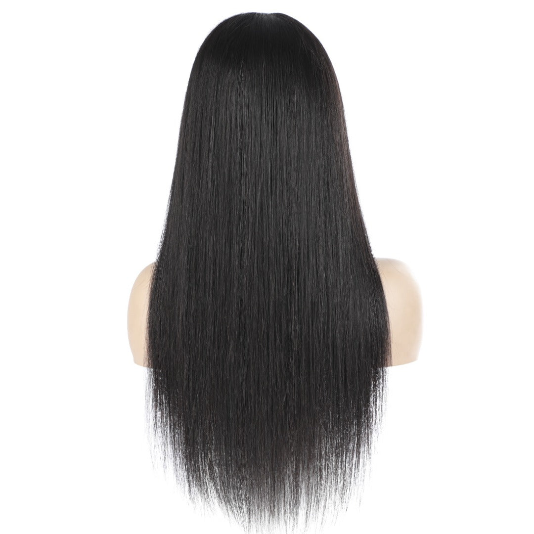 Headband Wig Straight Human Hair