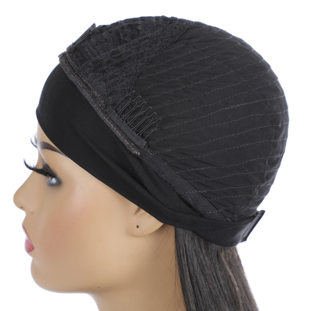 Headband Wig Straight Human Hair