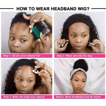 Easy Wear Headband Wig